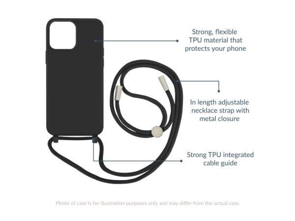 Mobilize Lanyard Gelly Case for Apple iPhone 13 Black