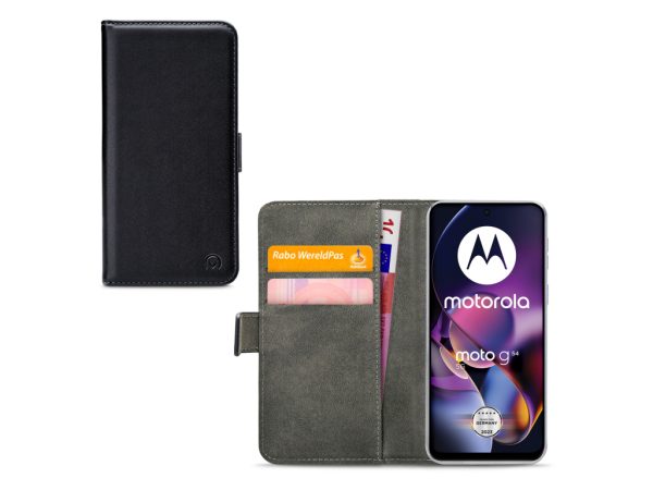 Mobilize Classic Gelly Wallet Book Case Motorola Moto G54 Black