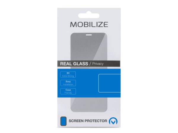 Mobilize Privacy Glass Screen Protector - Black Frame - for Apple iPhone 15 Pro