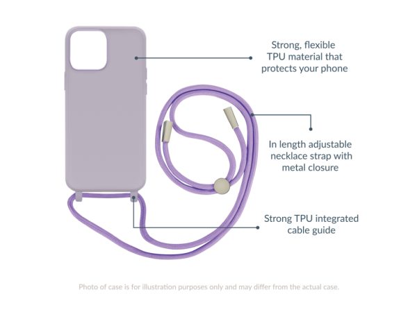 Mobilize Lanyard Gelly Case for Samsung Galaxy S23 5G Pastel Purple