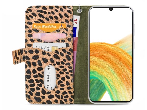 Mobilize 2in1 Magnet Zipper Case Samsung Galaxy A33 5G Olive/Leopard