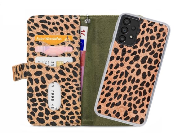 Mobilize 2in1 Magnet Zipper Case Samsung Galaxy A33 5G Olive/Leopard