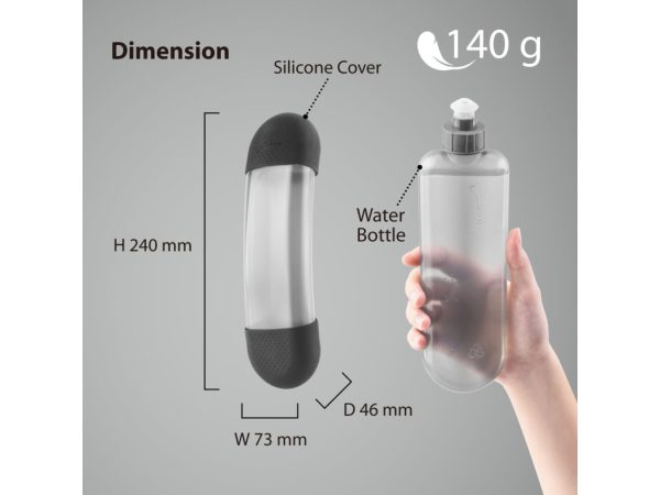 Bone Sport Bottle Clear/Black