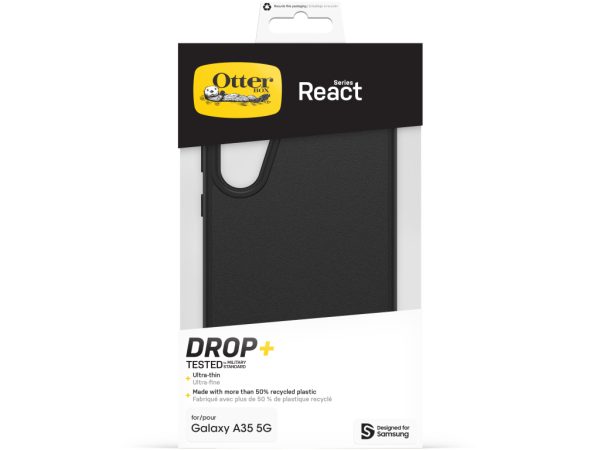 OtterBox React Series Samsung Galaxy A35 5G Black