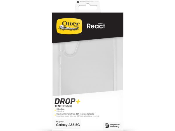 OtterBox React Series Samsung Galaxy A55 5G Clear