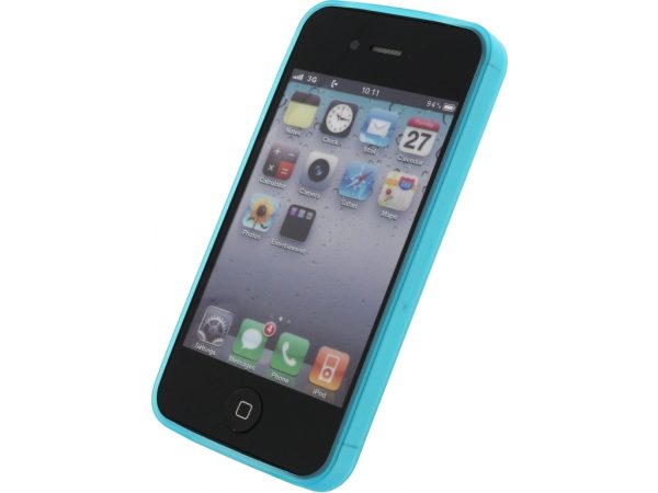 Mobilize Gelly Case Ultra Thin Apple iPhone 4/4S Neon Blue