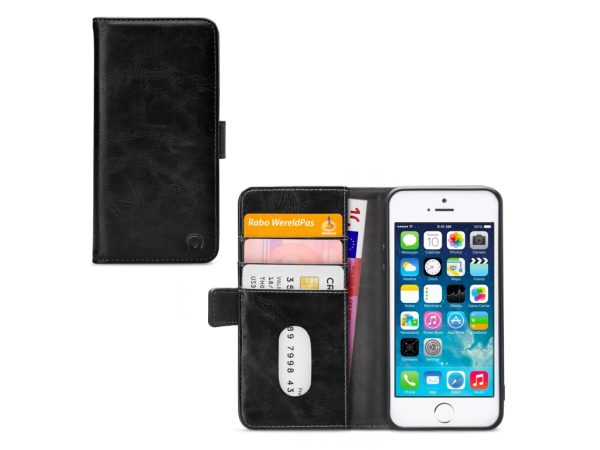 Mobilize Elite Gelly Wallet Book Case Apple iPhone 5/5S/SE Black