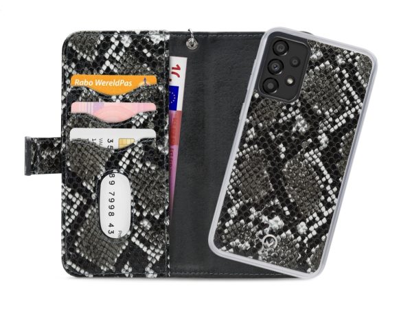 Mobilize 2in1 Magnet Zipper Case Samsung Galaxy A33 5G Black/Snake