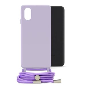 Mobilize Lanyard Gelly Case for Samsung Galaxy A03 Pastel Purple