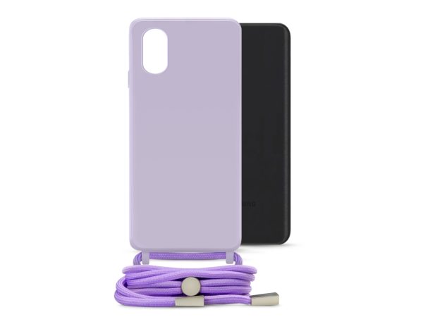 Mobilize Lanyard Gelly Case for Samsung Galaxy A03 Pastel Purple