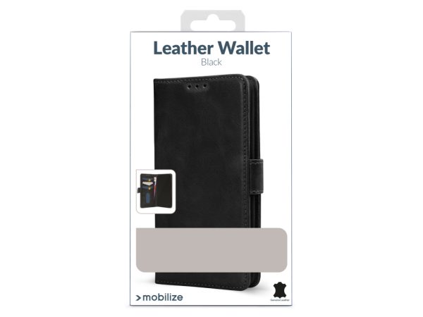 Mobilize Leather Wallet Apple iPhone 16 Pro Black