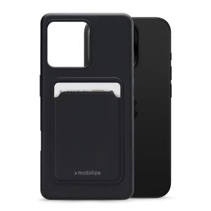 Mobilize Rubber Gelly Card Case Apple iPhone 16 Pro Matt Black