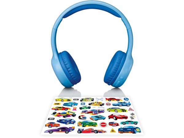 HPB-110BU Lenco On-Ear Stereo Bluetooth Headset for Kids Blue