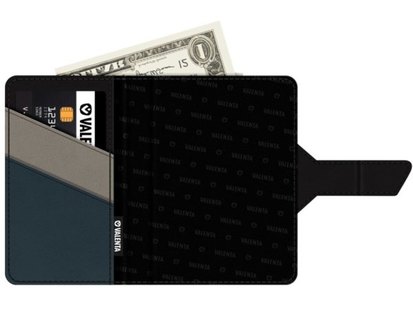 Valenta Card Case Plus Wallet Snap 2-in-1 Black