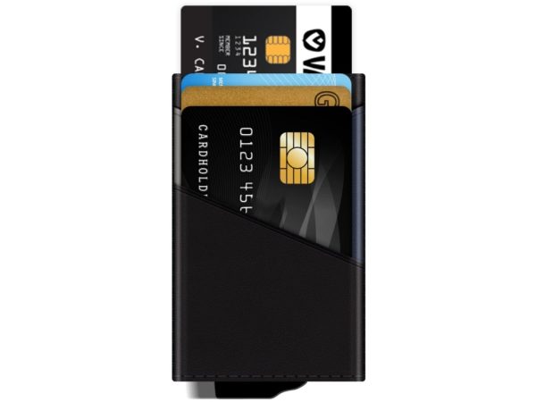 Valenta Card Case Plus Wallet Snap 2-in-1 Black