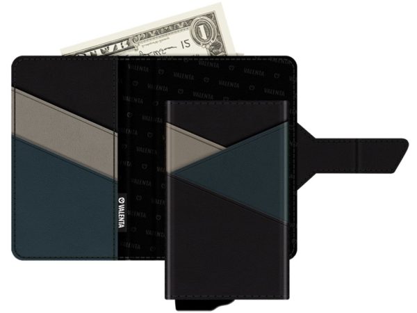 Valenta Card Case Plus Wallet Snap 2-in-1 Black