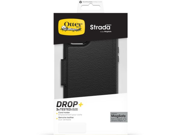 OtterBox Strada MagSafe Apple iPhone 15 Plus Shadow Black