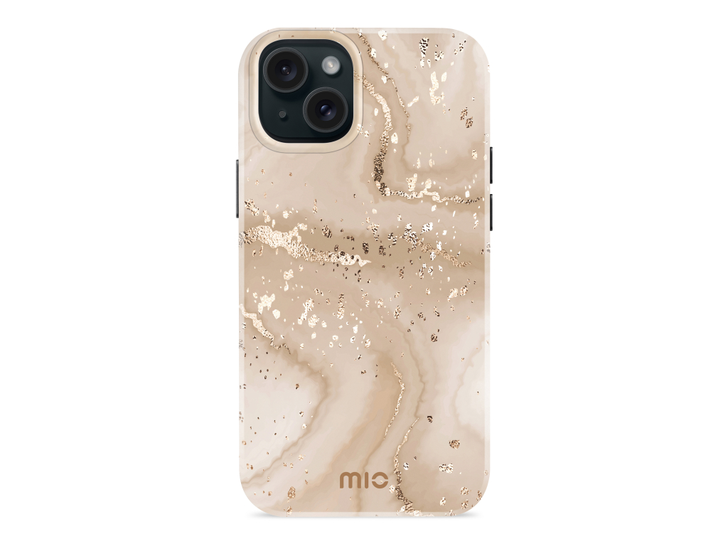 MIO Gold Marble Magsafe Compatible for iPhone 14 Plus/15 Plus