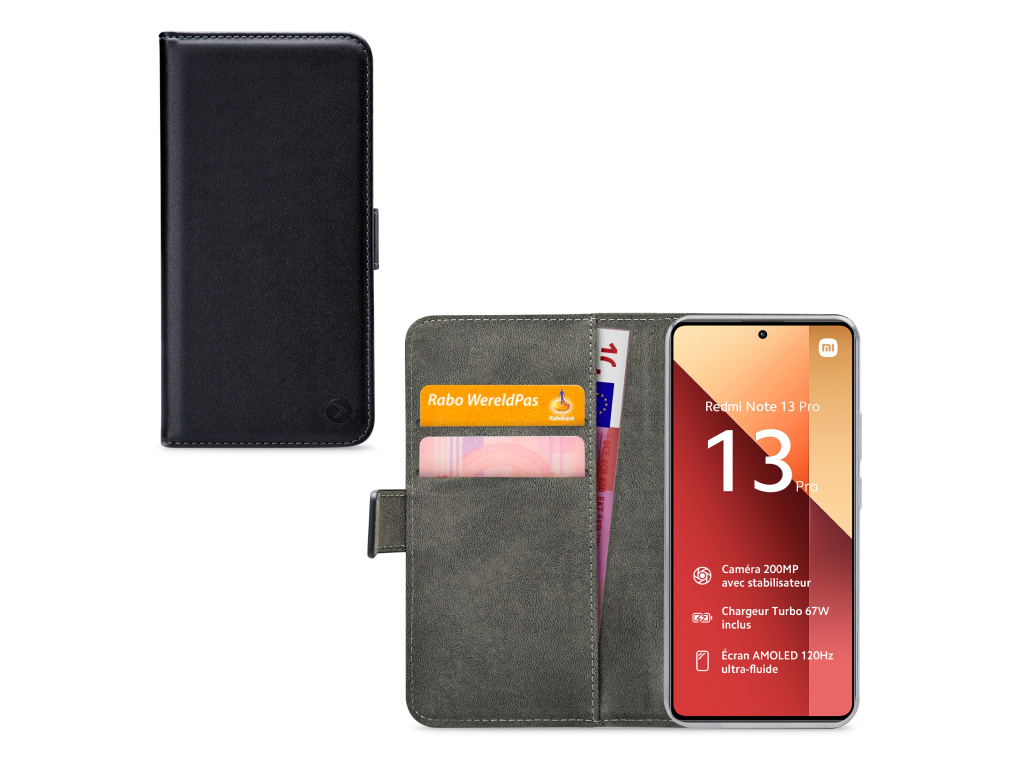 Mobilize Classic Gelly Wallet Book Case Xiaomi Poco M6 Pro 4G/Redmi Note 13 Pro 4G Black