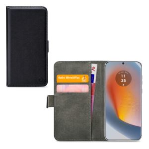 Mobilize Classic Gelly Wallet Book Case Motorola Edge 50 Fusion Black