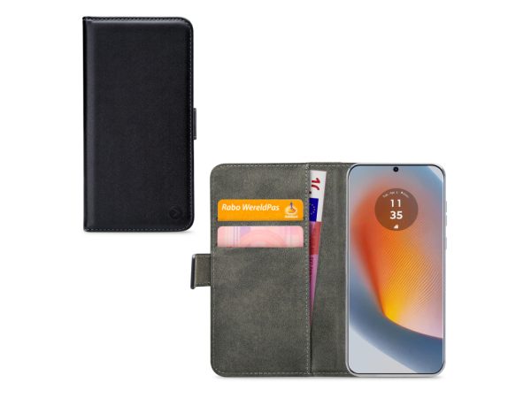 Mobilize Classic Gelly Wallet Book Case Motorola Edge 50 Fusion Black