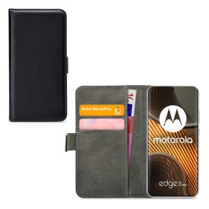 Mobilize Classic Gelly Wallet Book Case Motorola Edge 50 Ultra Black