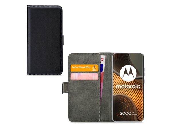 Mobilize Classic Gelly Wallet Book Case Motorola Edge 50 Ultra Black