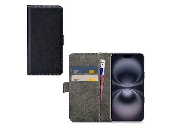 Mobilize Classic Gelly Wallet Book Case Apple iPhone 16 Plus Black