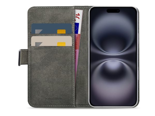 Mobilize Classic Gelly Wallet Book Case Apple iPhone 16 Plus Black