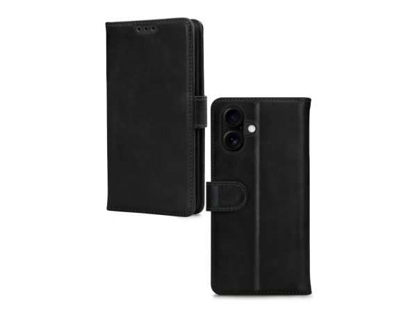 Mobilize Leather Wallet Apple iPhone 16 Black