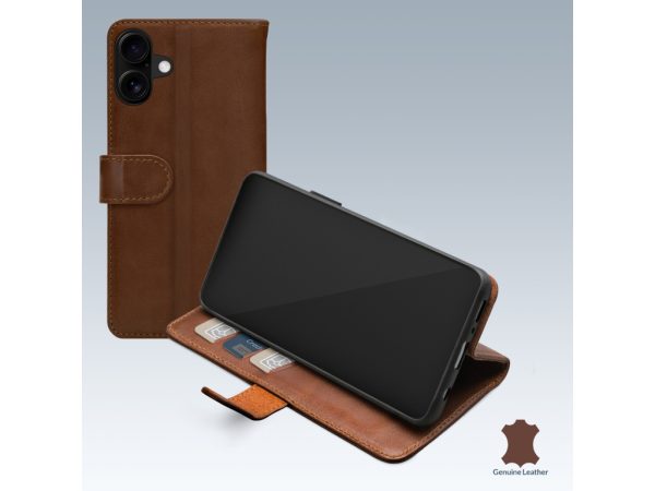 Mobilize Leather Wallet Apple iPhone 16 Brown