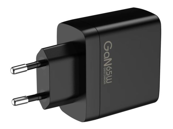 Mobilize Wall Charger 2x USB-C + 1x USB GaN 65W with PD/PPS Black