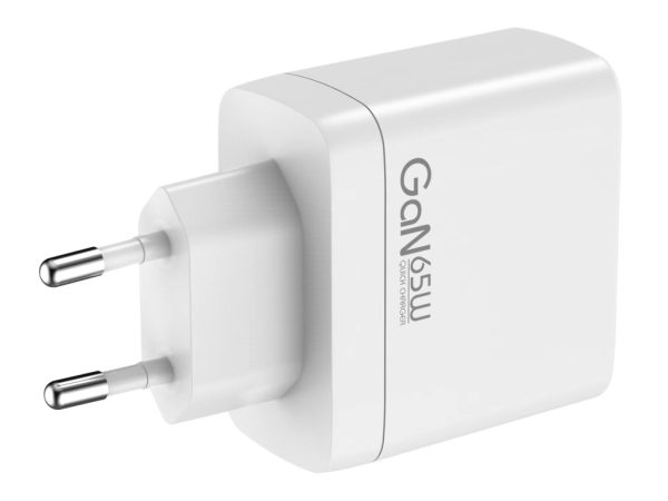 Mobilize Wall Charger 2x USB-C + 1x USB GaN 65W with PD/PPS White