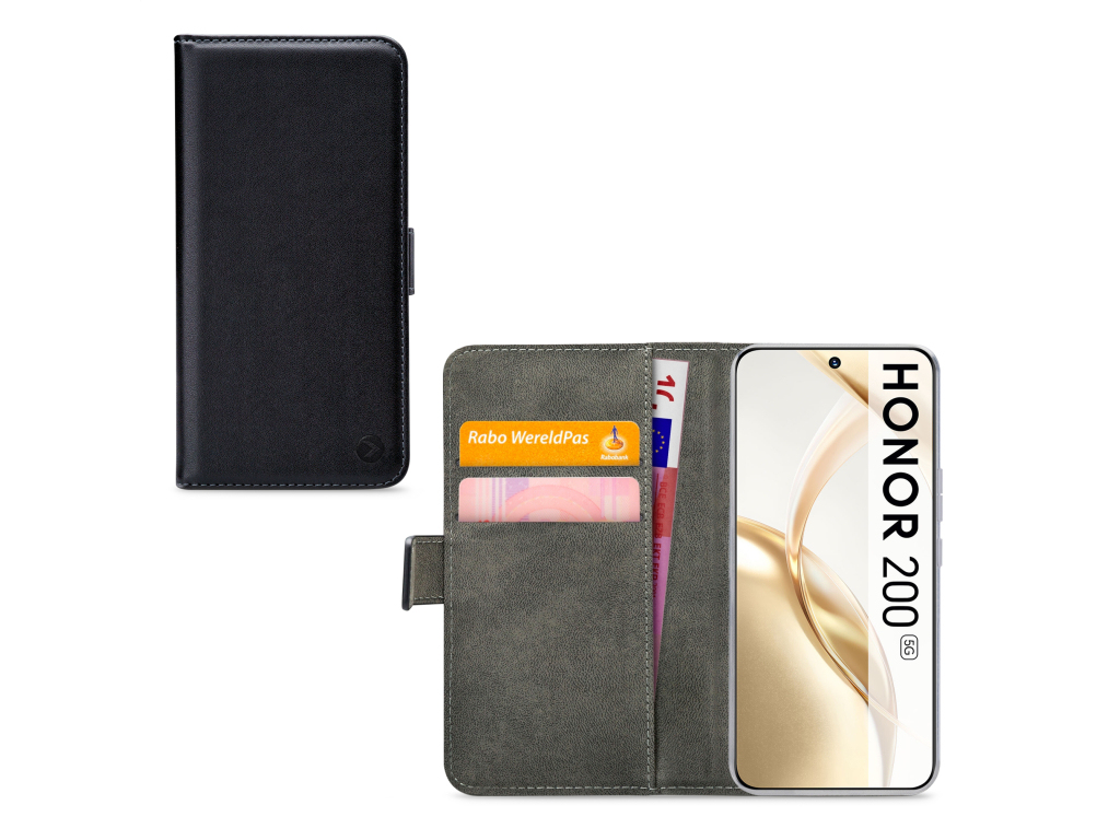 Mobilize Classic Gelly Wallet Book Case Honor 200 Black