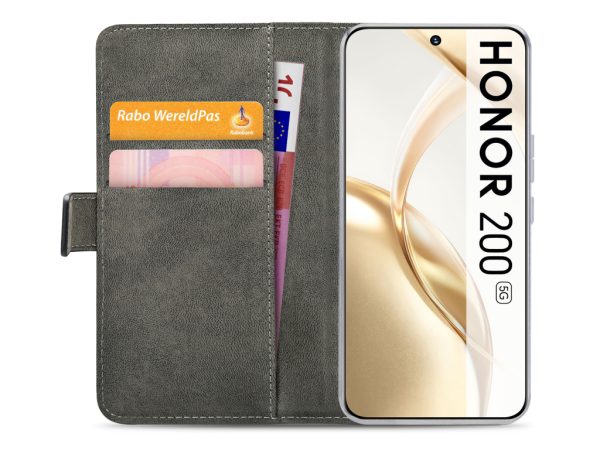 Mobilize Classic Gelly Wallet Book Case Honor 200 Black