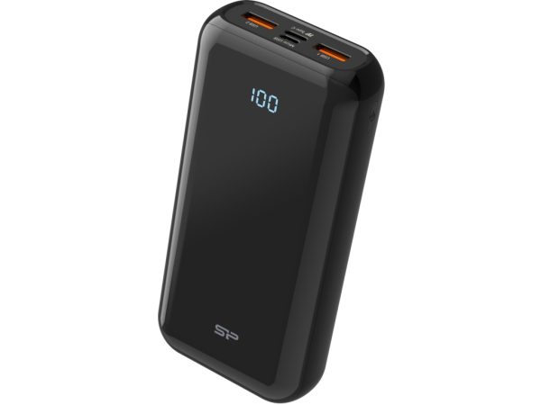 Silicon Power QS28 Fast Charging 18W PD Powerbank 20000 mAh Black