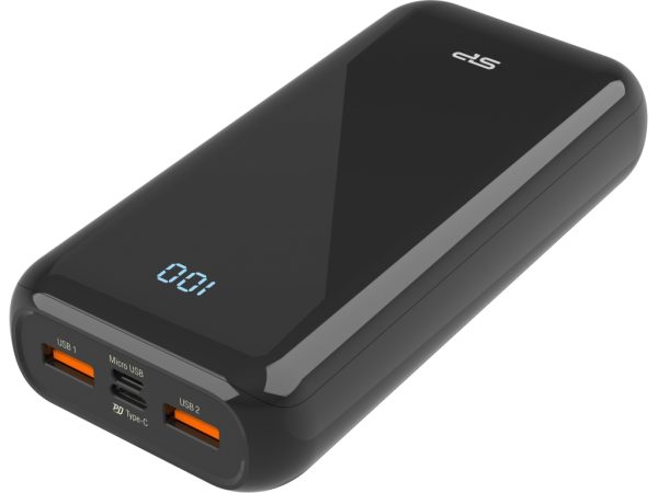 Silicon Power QS28 Fast Charging 18W PD Powerbank 20000 mAh Black