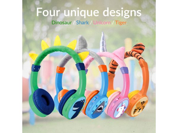 Mobilize Wireless/Wired Over Ear Kids Headphone 85dB Unicorn