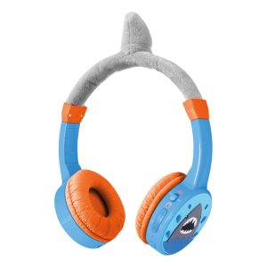 Mobilize Wireless/Wired Over Ear Kids Headphone 85dB Shark