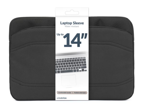 Mobilize Waterresistant Laptop Sleeve up to 14inch Black