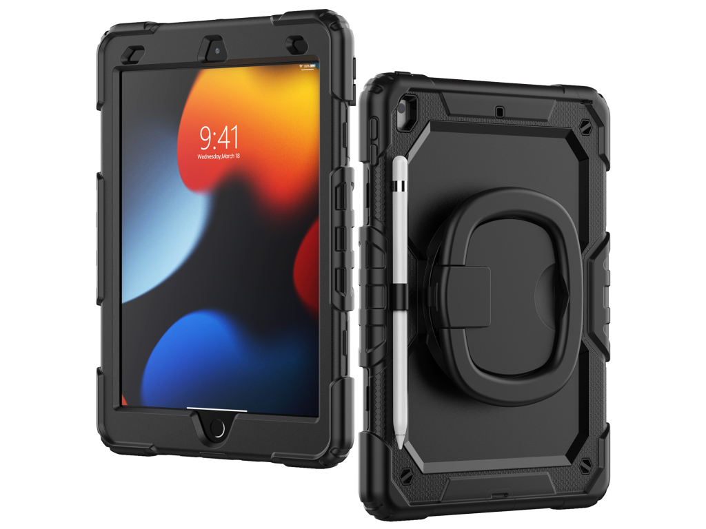 Mobilize Rotating Defender Case Stand Function for Apple iPad 10.2 (2019/2020/2021) Black