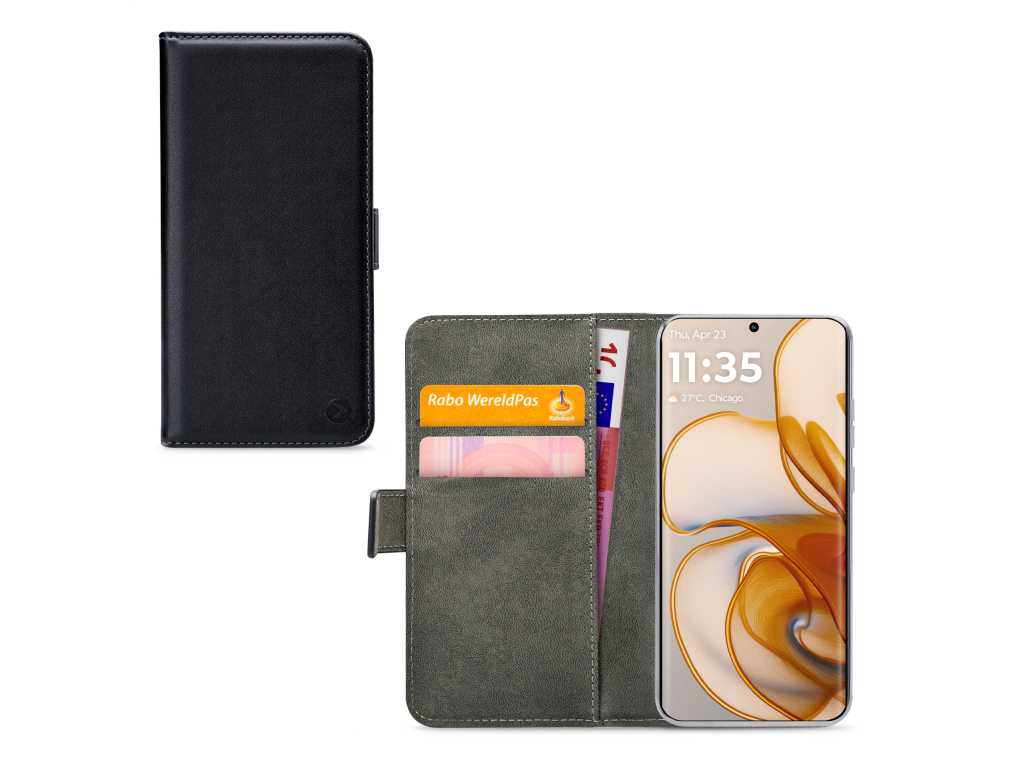 Mobilize Classic Gelly Wallet Book Case Motorola Edge 50 Black