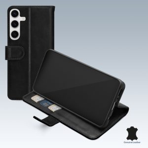 Mobilize Leather Wallet Samsung Galaxy S24 FE Black