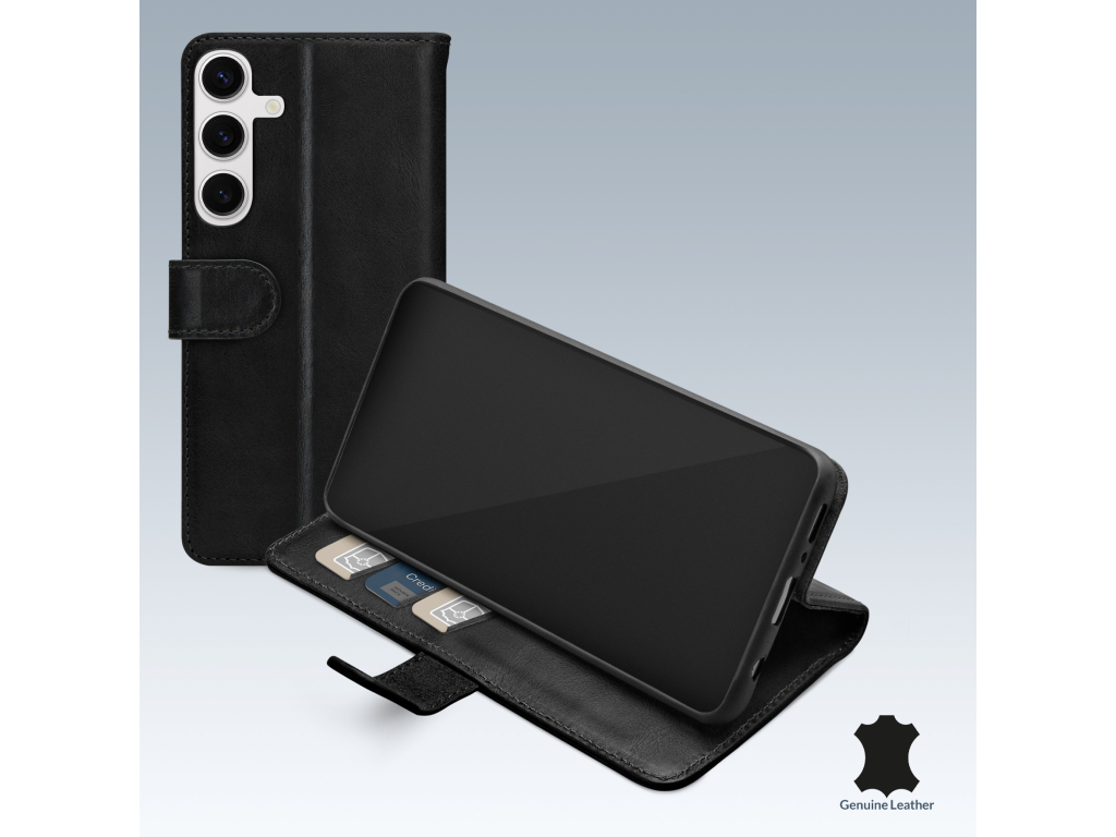 Mobilize Leather Wallet Samsung Galaxy S24 FE Black