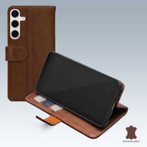 Mobilize Leather Wallet Samsung Galaxy S24 FE Brown