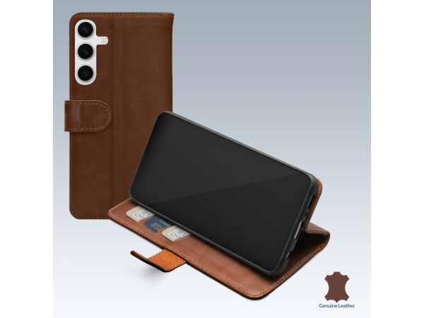 Mobilize Leather Wallet Samsung Galaxy S24 FE Brown