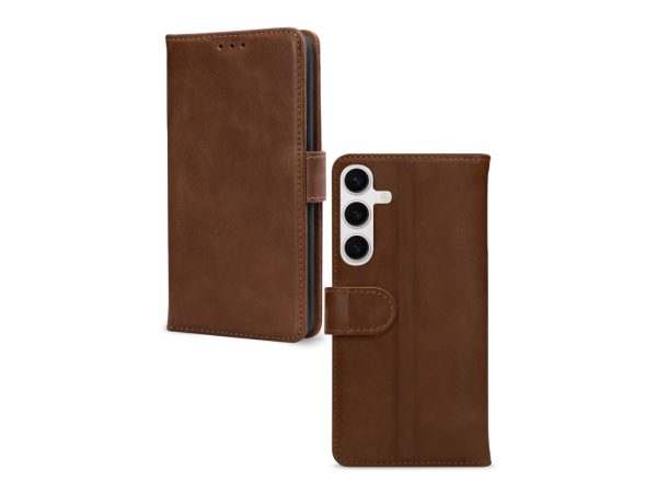 Mobilize Leather Wallet Samsung Galaxy S24 FE Brown