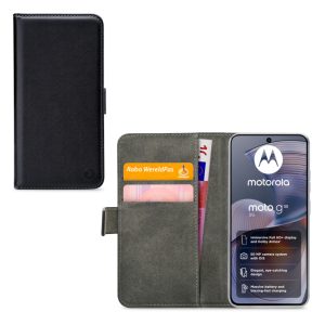 Mobilize Classic Gelly Wallet Book Case Motorola Moto G55 Black