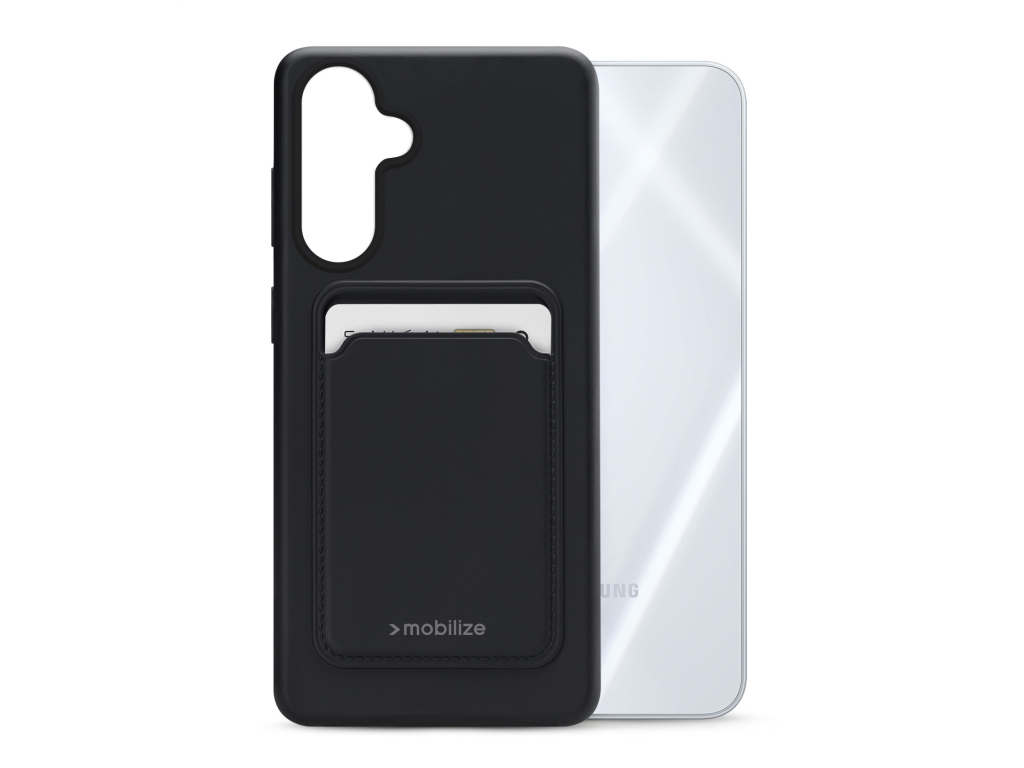 Mobilize Rubber Gelly Card Case Samsung Galaxy A16 4G/5G Matt Black