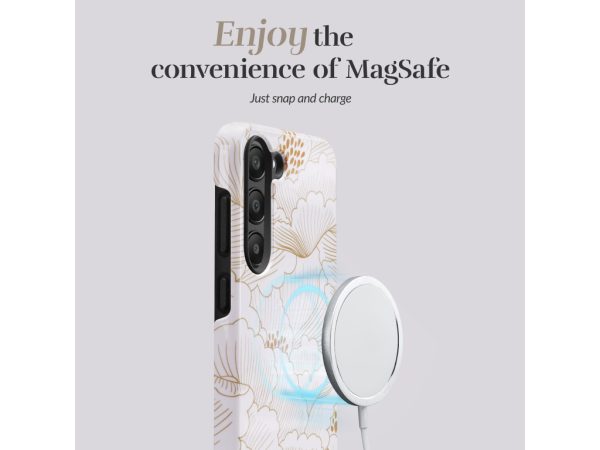 MIO White Roses Magsafe Compatible for Samsung S25+ 5G